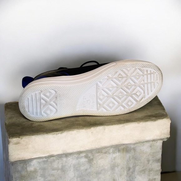 Black and Blue High-Top Sneakers - Picture 9 of 11